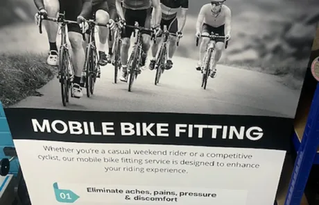 Advertising the Bike fitters services