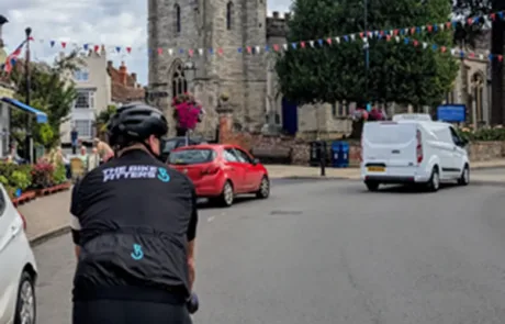The Bike Fitters Clothing being warn on a ride